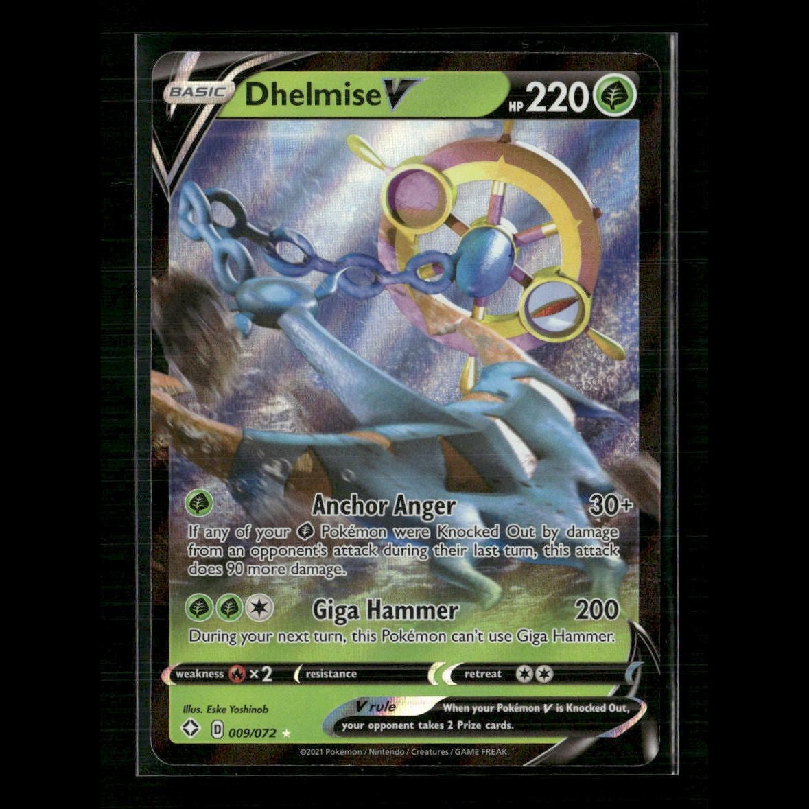 Dhelmise V 009/072 Shining Fates NM Pokemon