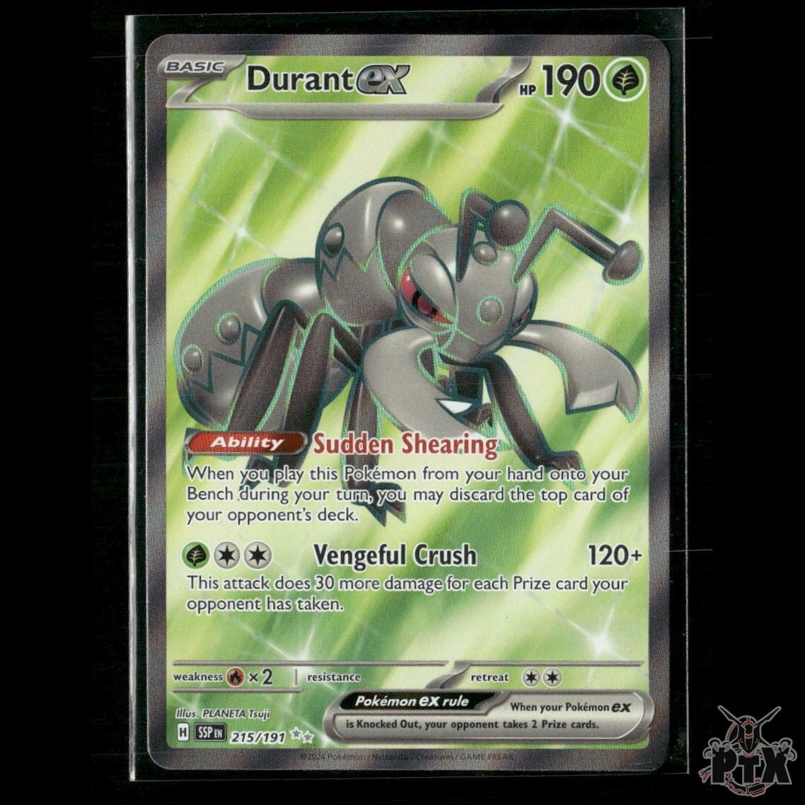 Durant ex 215/191 SV08: Surging Sparks NM Pokemon