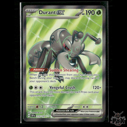 Durant ex 215/191 SV08: Surging Sparks NM Pokemon