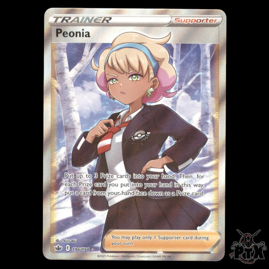 Peonia #196/198 Chilling Reign NM/Near Mint Pokemon 2021