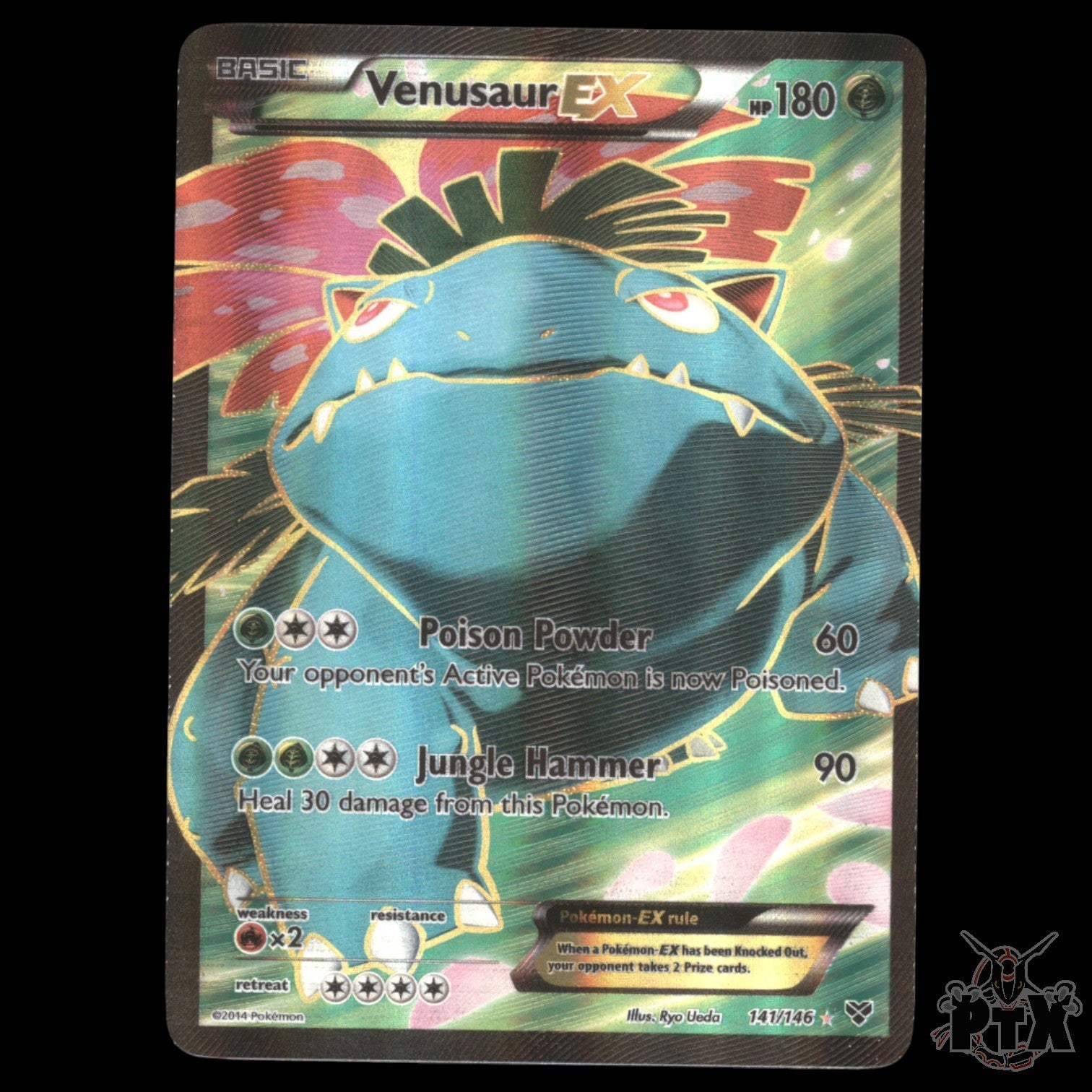 Venusaur EX #141/146 XY Base NM/LP Pokemon 2014