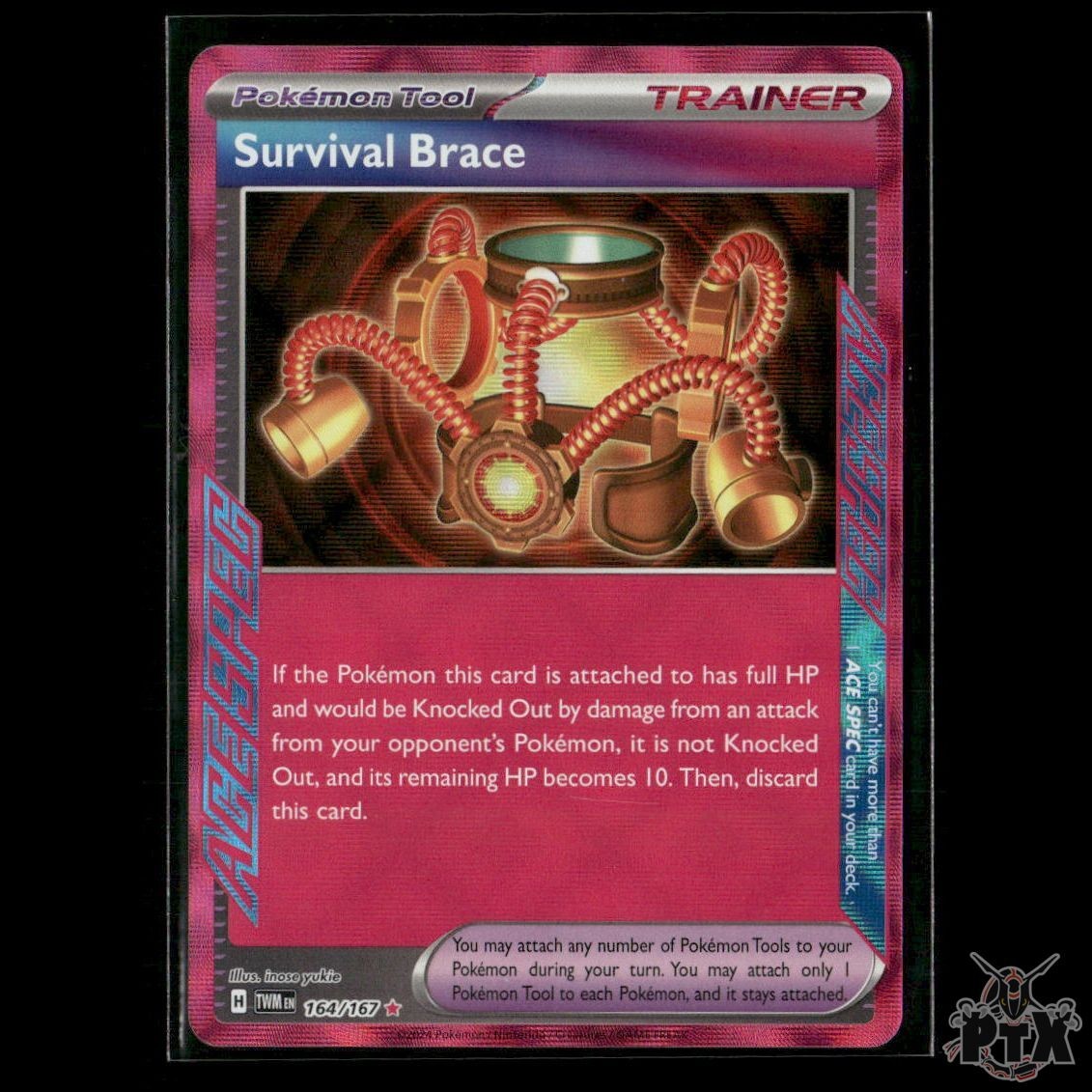 Survival Brace 164/167 SV06: Twilight Masquerade NM Pokemon