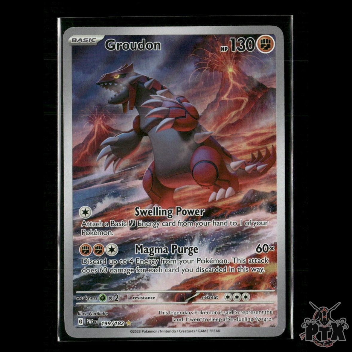 Groudon 199/182 SV04: Paradox Rift NM Pokemon