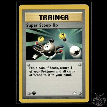 Super Scoop Up 98/111 1st Edition Neo Genesis LP Pokemon