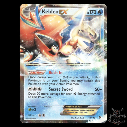 Keldeo EX #49/149 Boundaries Crossed LP/Lightly Played Pokemon 2012