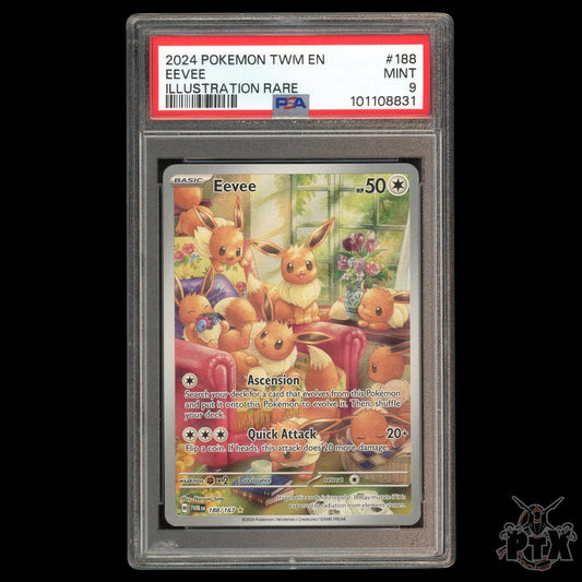 Eevee #188/167 Twilight Masquerade PSA 9 Pokemon 2024