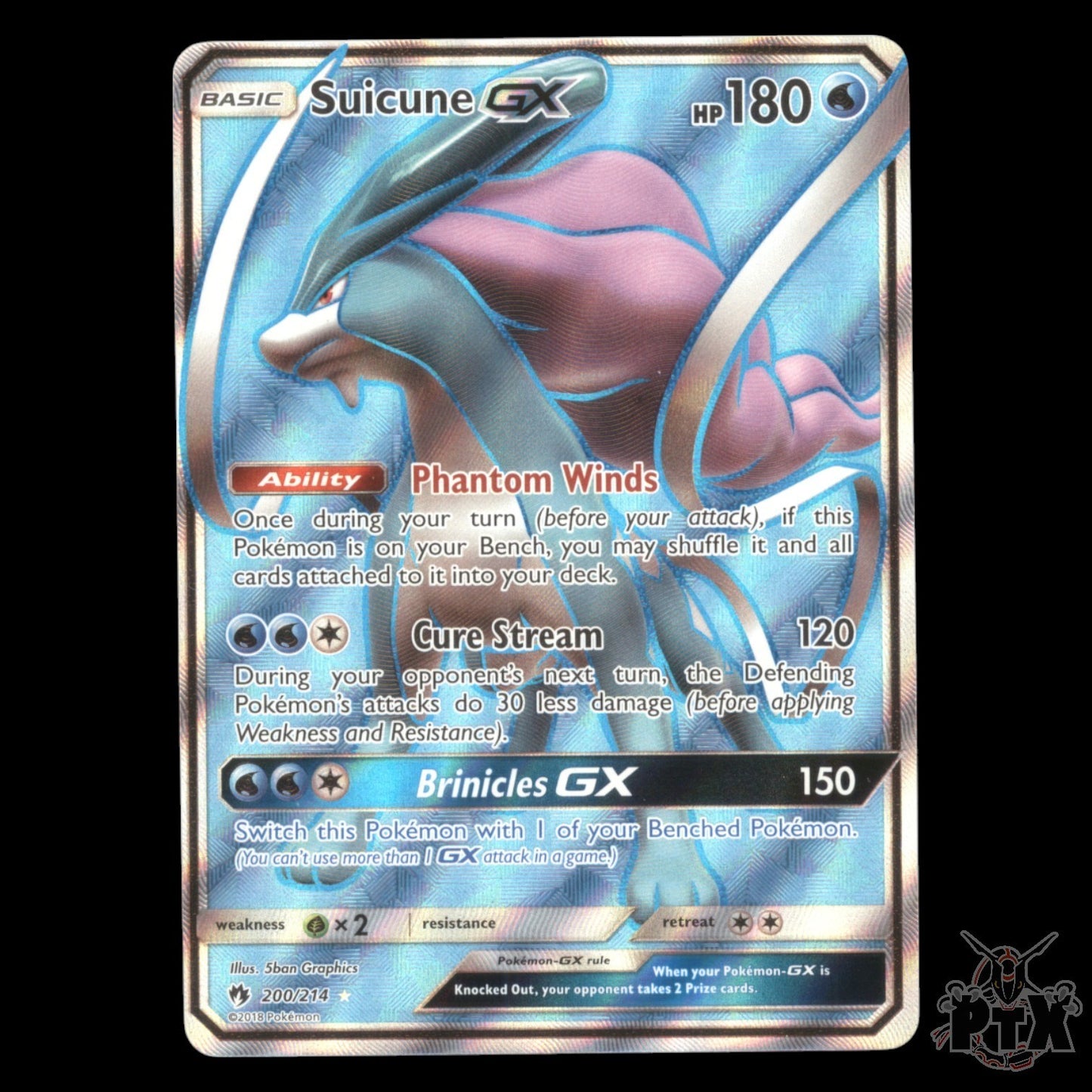 Suicune GX #200/214 Lost Thunder NM/Near Mint Pokemon 2018