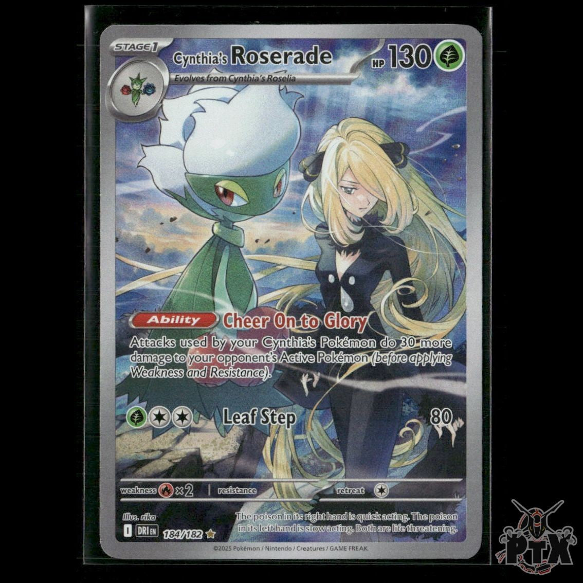 Cynthia's Roserade 184/182 SV10: Destined Rivals NM Pokemon