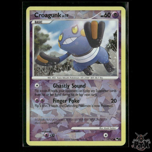 Croagunk Reverse Holo 13/17 POP Series 8 MP Pokemon