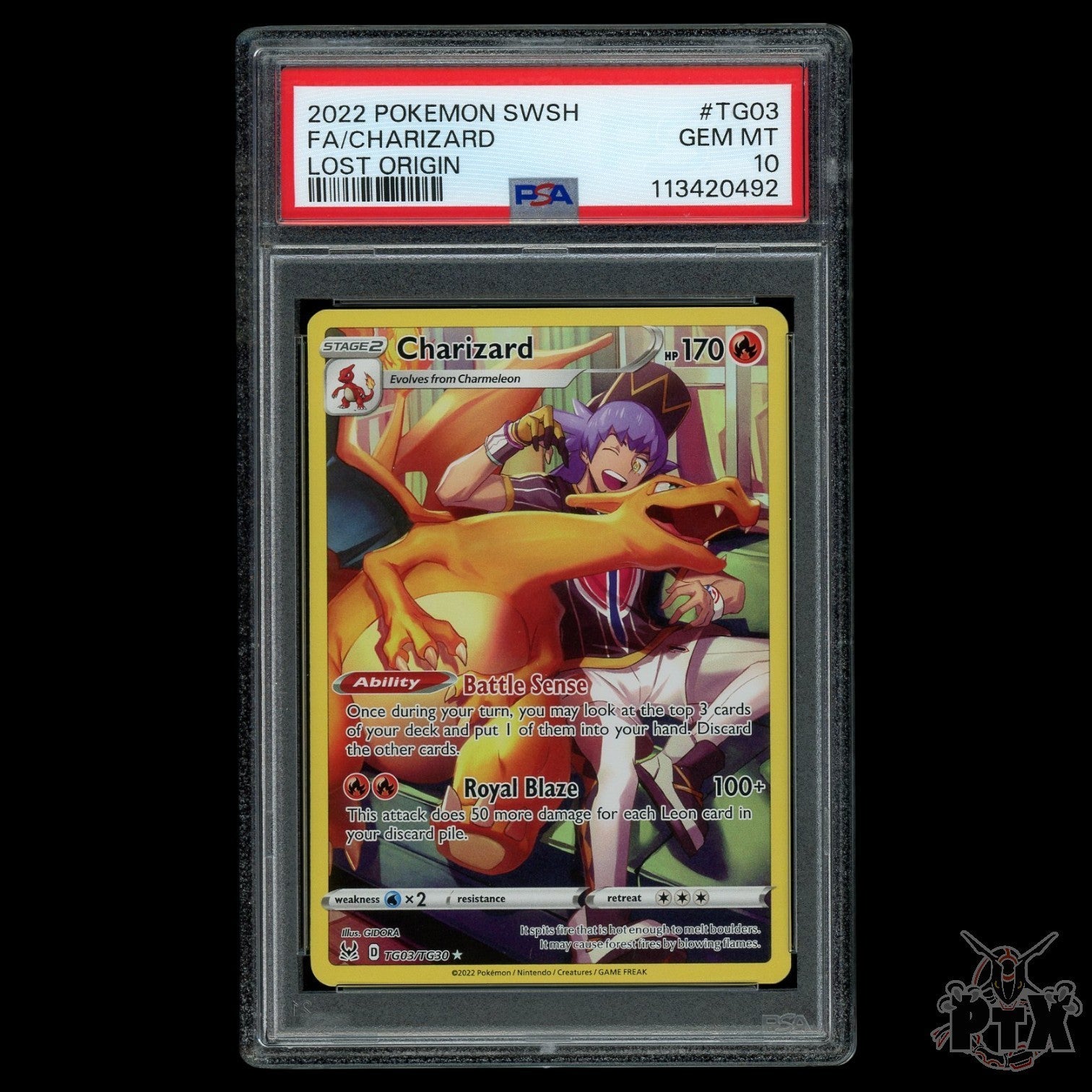 Charizard #TG03/TG30 PSA 10 Lost Origin Pokemon 2022