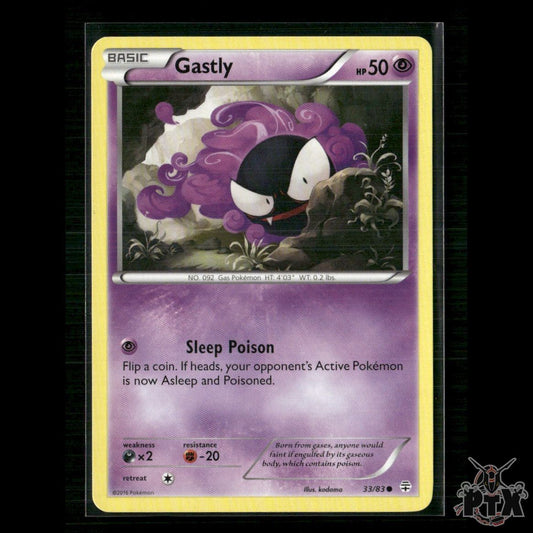Gastly 33/83 Generations LP Pokemon