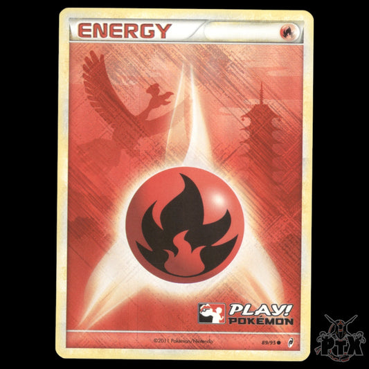 Fire Energy PLAY! Holo #89/95 Call of Legends Promo NM/Near Mint Pokemon 2011