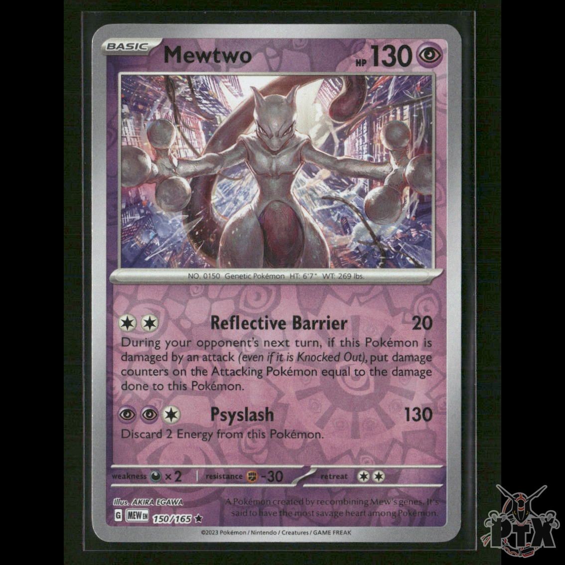 Mewtwo Reverse Holo 150/165 SV: Scarlet & Violet 151 NM Pokemon