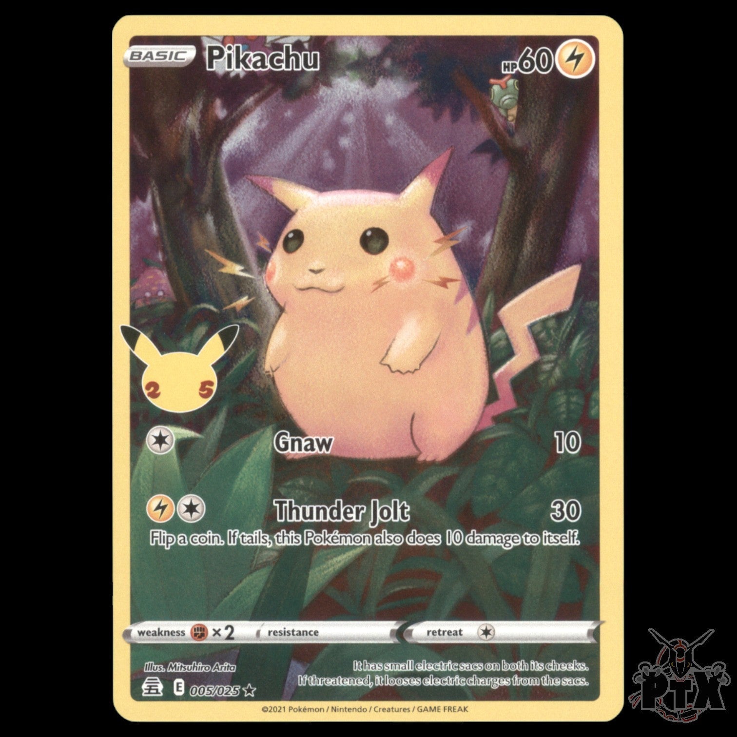Pikachu #005/025 Celebrations NM/Near Mint Pokemon 2021