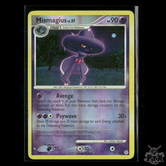 Mismagius Reverse Holo 10/130 Diamond and Pearl HP Pokemon