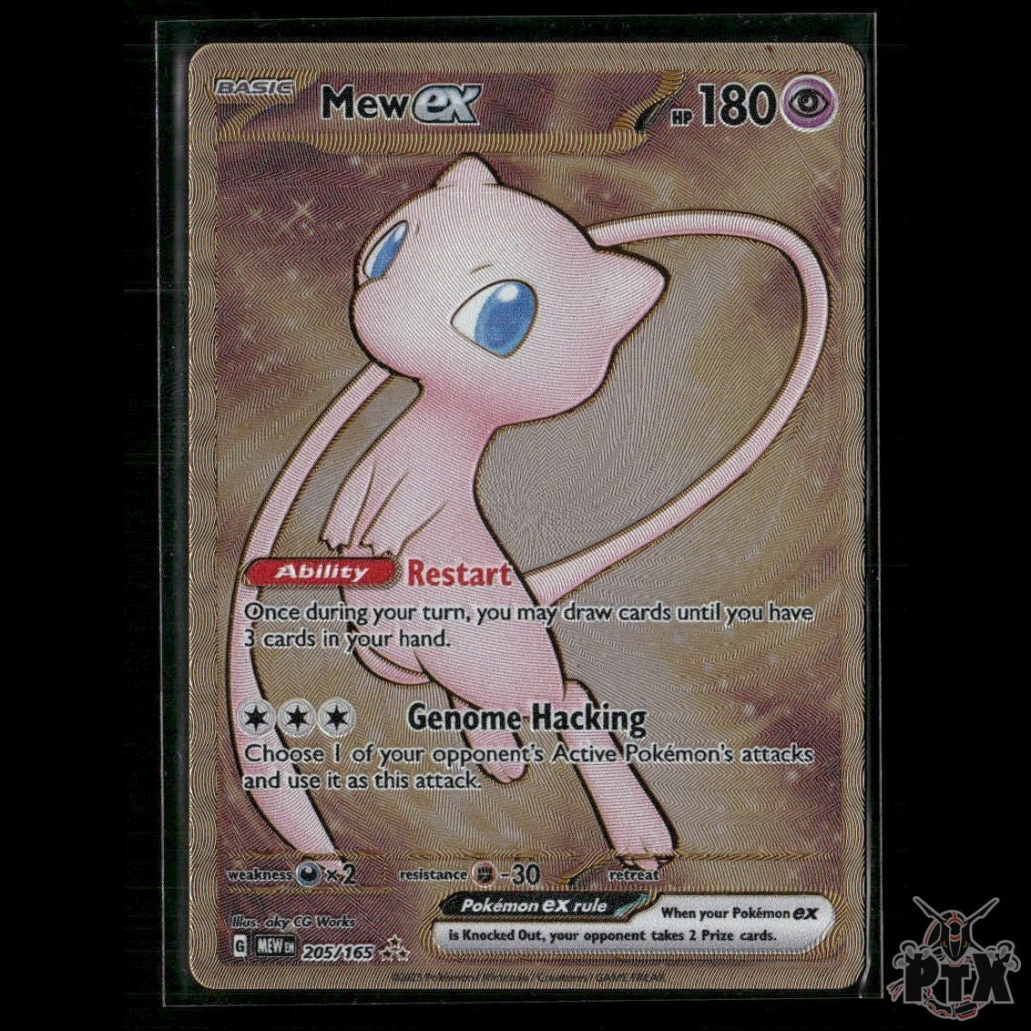 Mew ex (Metal Card) 205/165 SV: Scarlet & Violet 151 NM Pokemon