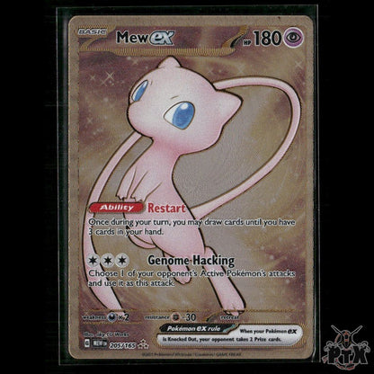 Mew ex (Metal Card) 205/165 SV: Scarlet & Violet 151 NM Pokemon