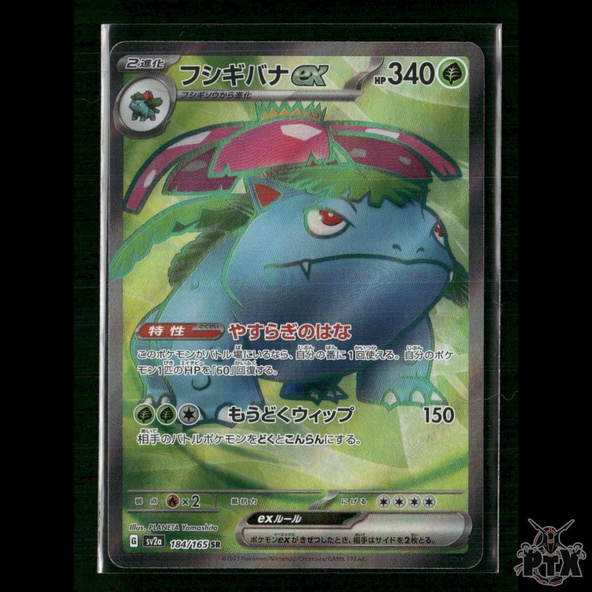 Venusaur ex 184/165 Japanese SV2a: Pokemon Card 151 NM Pokemon
