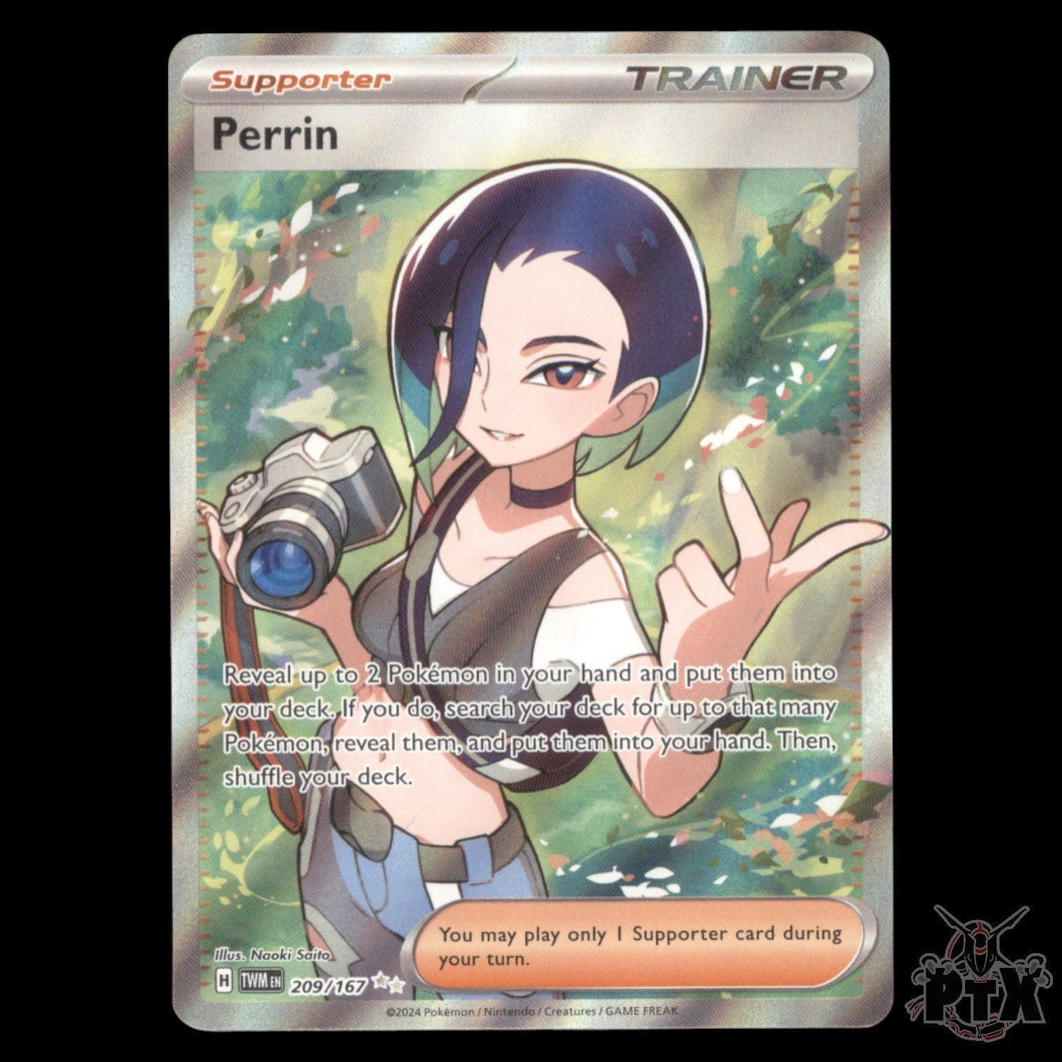 Perrin #209/167 Twilight Masquerade NM/Near Mint Pokemon 2024