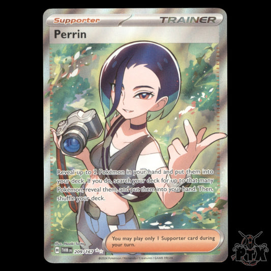 Perrin #209/167 Twilight Masquerade NM/Near Mint Pokemon 2024