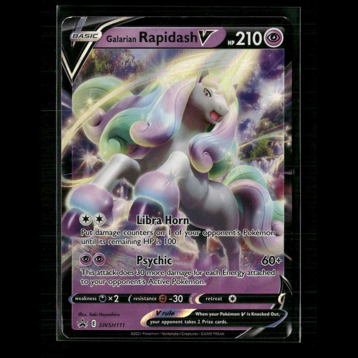 Galarian Rapidash V SWSH111 SWSH: Sword & Shield Promo Cards NM Pokemon