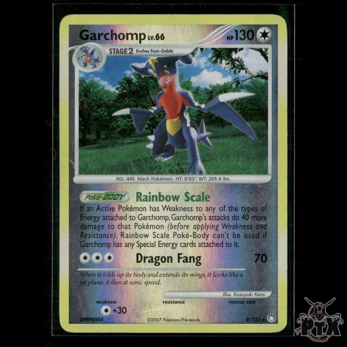 Garchomp Reverse Holo 9/123 Mysterious Treasures HP Pokemon