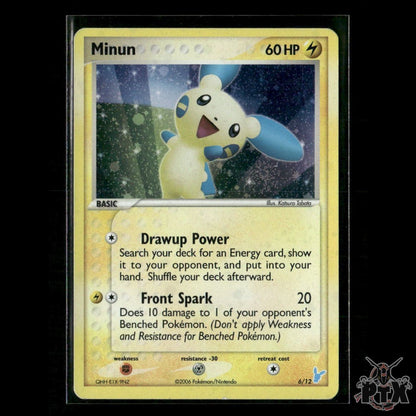 Minun Holo 6/12 EX Trainer Kit 2: Plusle & Minun MP Pokemon