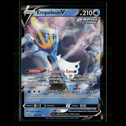Empoleon V 040/163 SWSH05: Battle Styles NM Pokemon