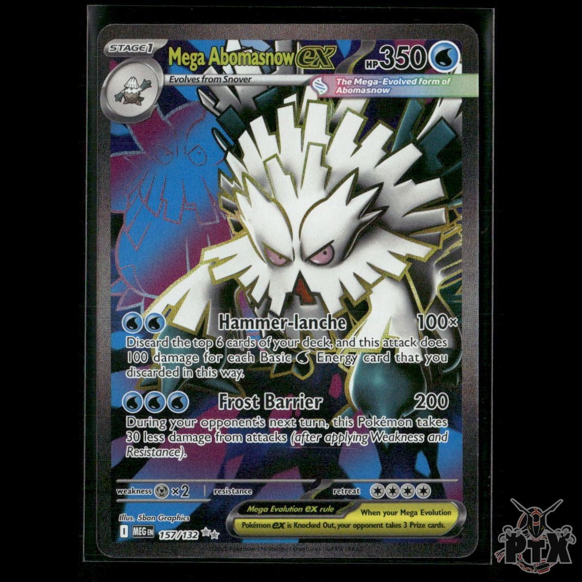 Mega Abomasnow ex 157/132 ME01: Mega Evolution NM Pokemon