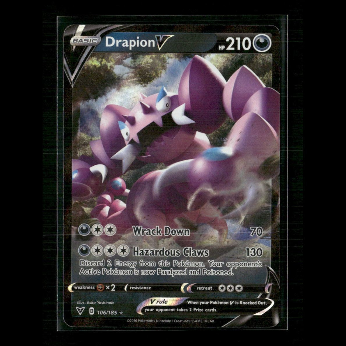 Drapion V 106/185 SWSH04: Vivid Voltage NM Pokemon