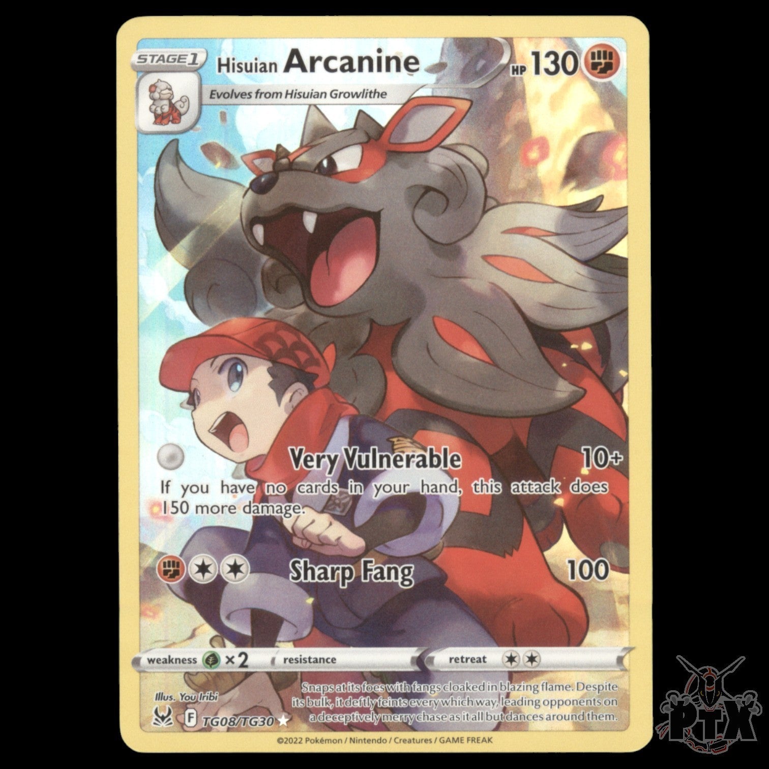 Arcanine #TG08/TG30 Lost Origin NM/Near Mint Pokemon 2022