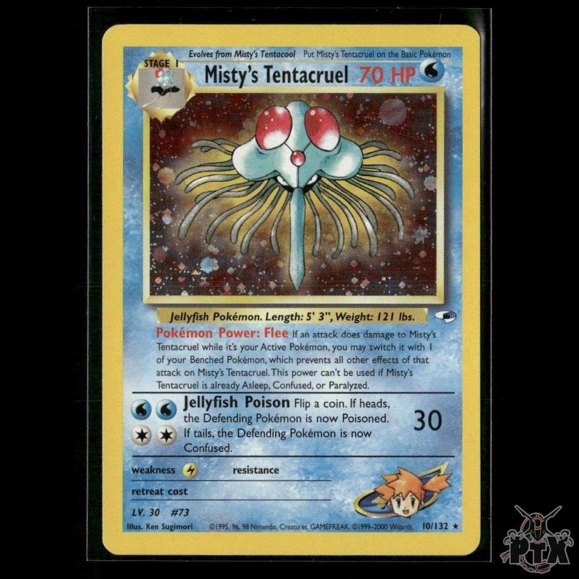 Misty's Tentacruel Holo 10/132 Gym Heroes NM/LP Pokemon