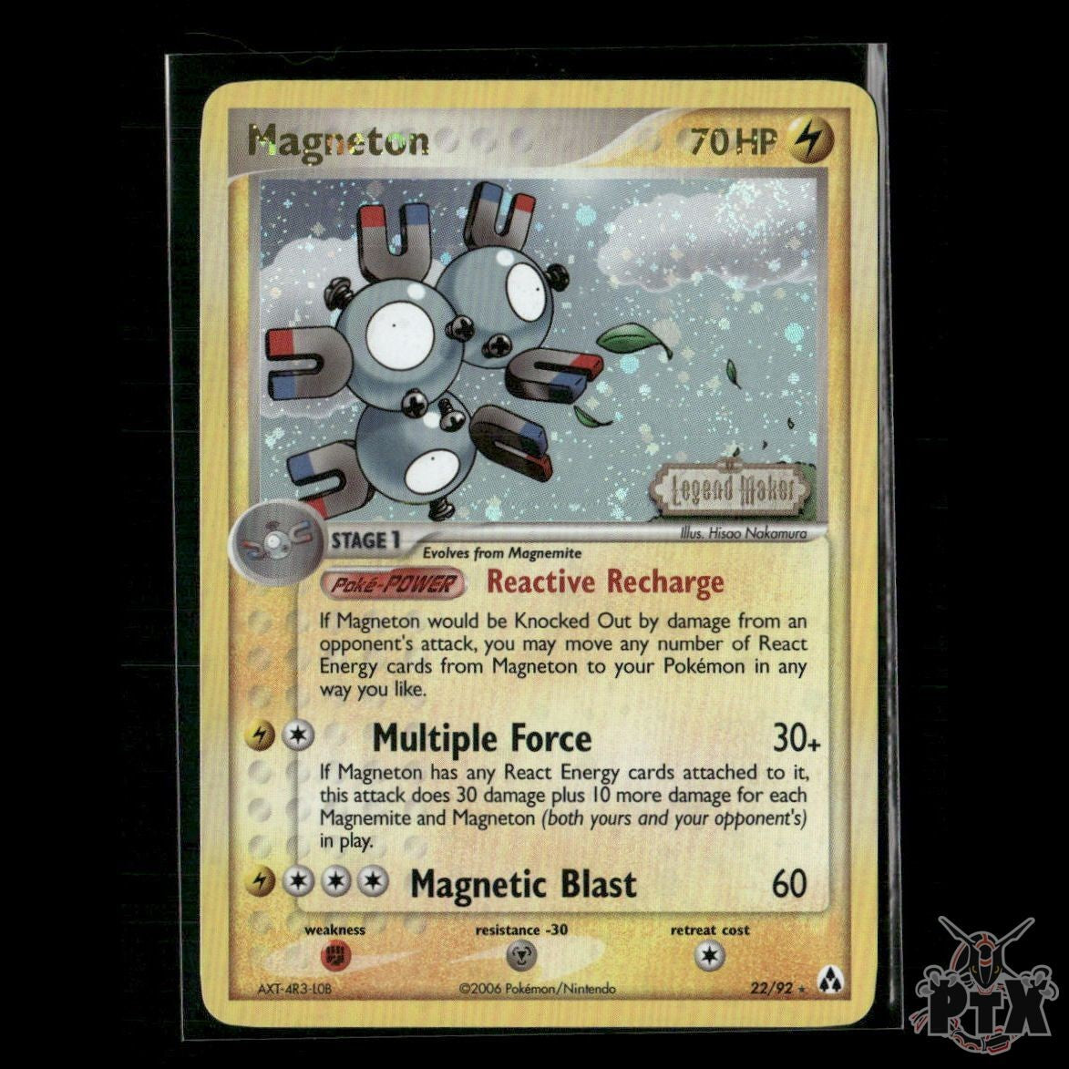 Magneton Reverse Holo 22/92 EX Legend Maker NM Pokemon