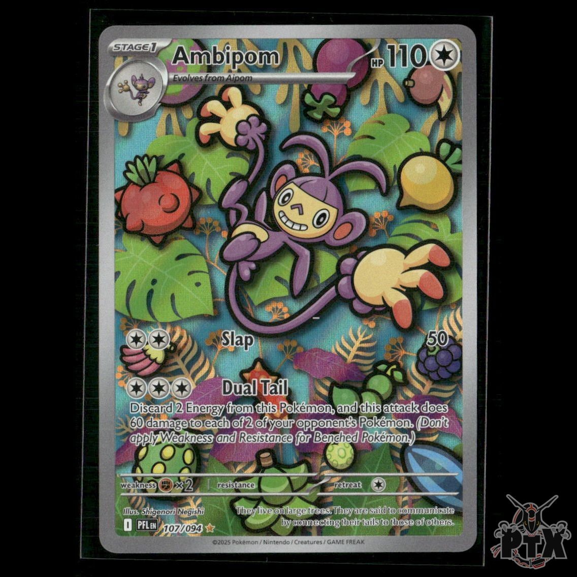 Ambipom 107/094 ME02: Phantasmal Flames NM Pokemon