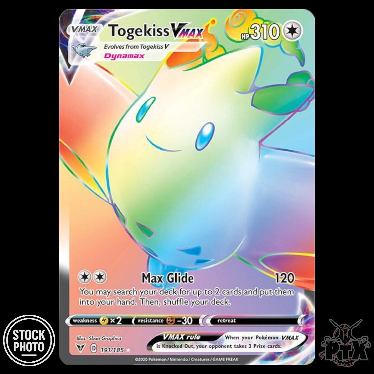Togekiss VMAX #191/185 Vivid Voltage NM/Near Mint Pokemon 2020