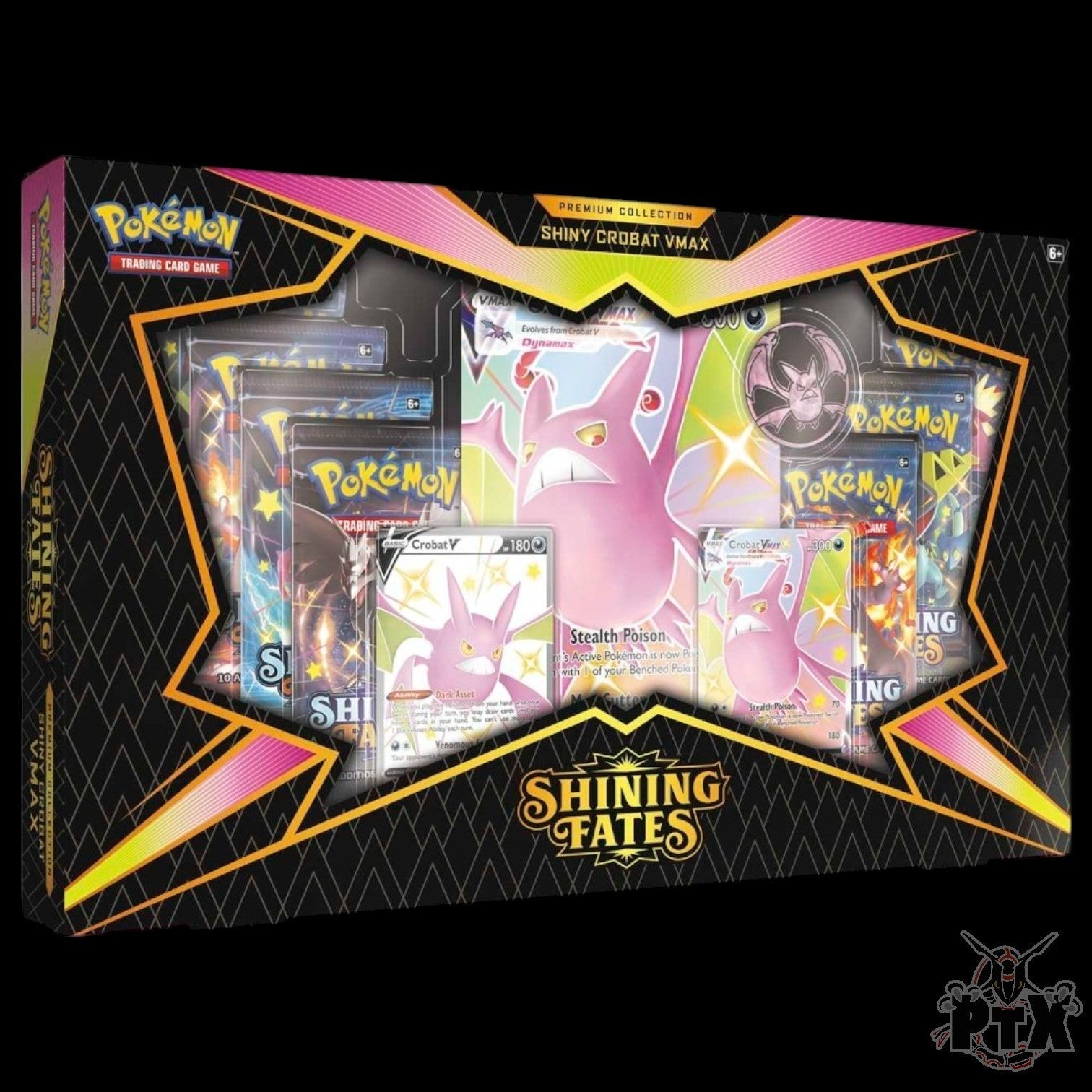 Shiny Crobat Vmax Premium Collection Box Shining Fates Pokemon 2021