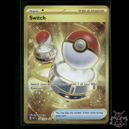 Switch 206/165 SV: Scarlet & Violet 151 NM Pokemon
