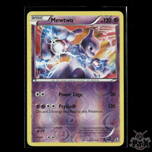 Mewtwo Reverse Holo 53/113 Legendary Treasures HP Pokemon