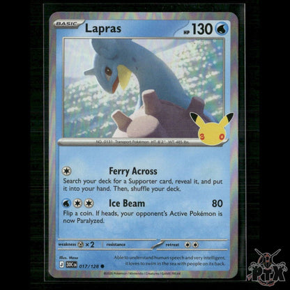 Lapras 017/128 ME: 30th Celebration NM Pokemon