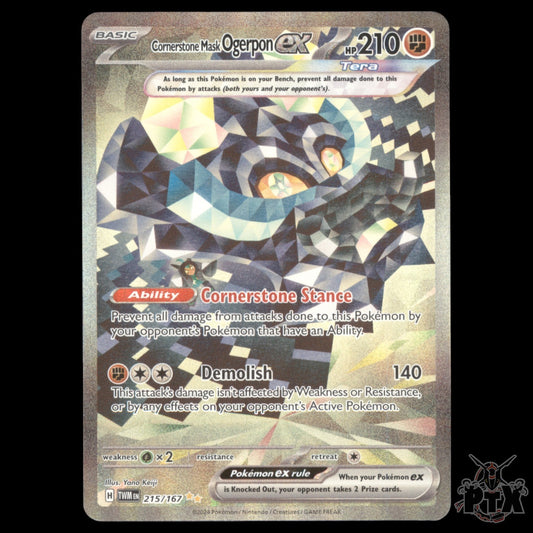 Ogerpon ex #215/167 Twilight Masquerade NM/Near Mint Pokemon 2024