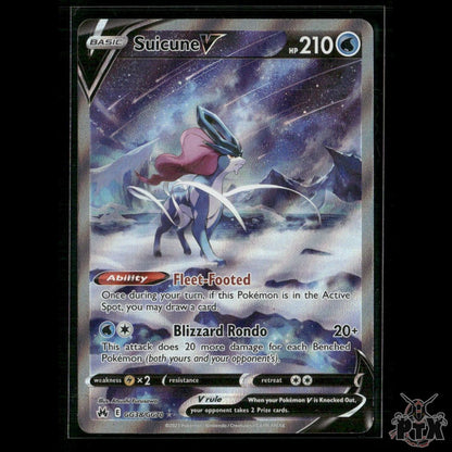 Suicune V GG38/GG70 SWSH: Crown Zenith: Galarian Gallery NM Pokemon