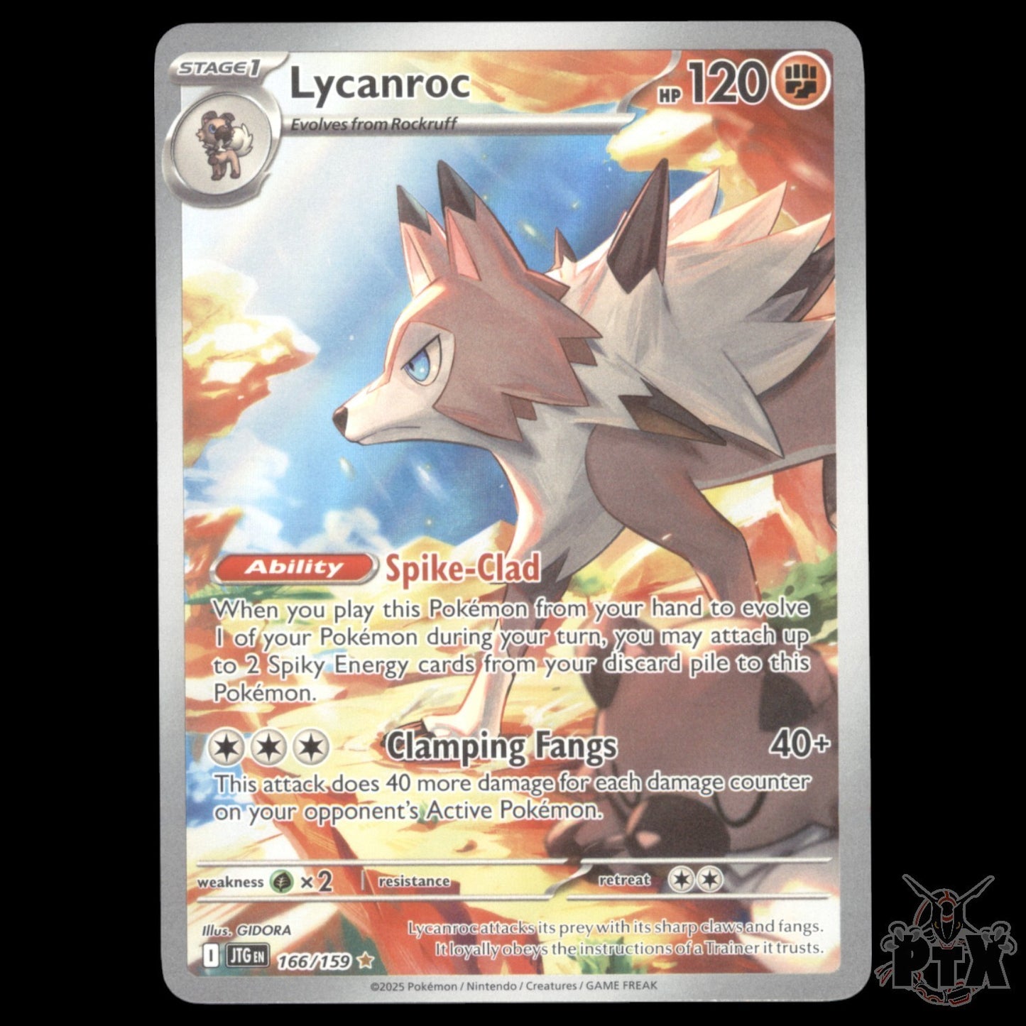 Lycanroc  #166/159 Journey Together NM/Near Mint Pokemon 2025