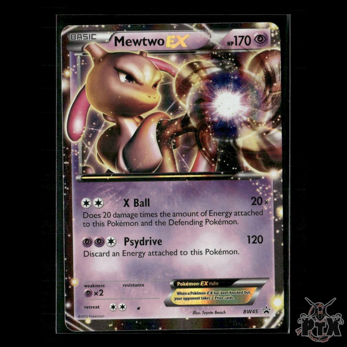 Mewtwo EX BW45 Black and White Promos LP Pokemon