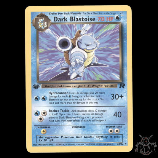 Dark Blastoise #20/82 1st Edition Team Rocket NM/Near Mint Pokemon 2000