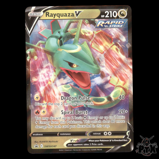 Rayquaza V #SWSH147 Sword & Shield Promo NM/Near Mint Pokemon 2021