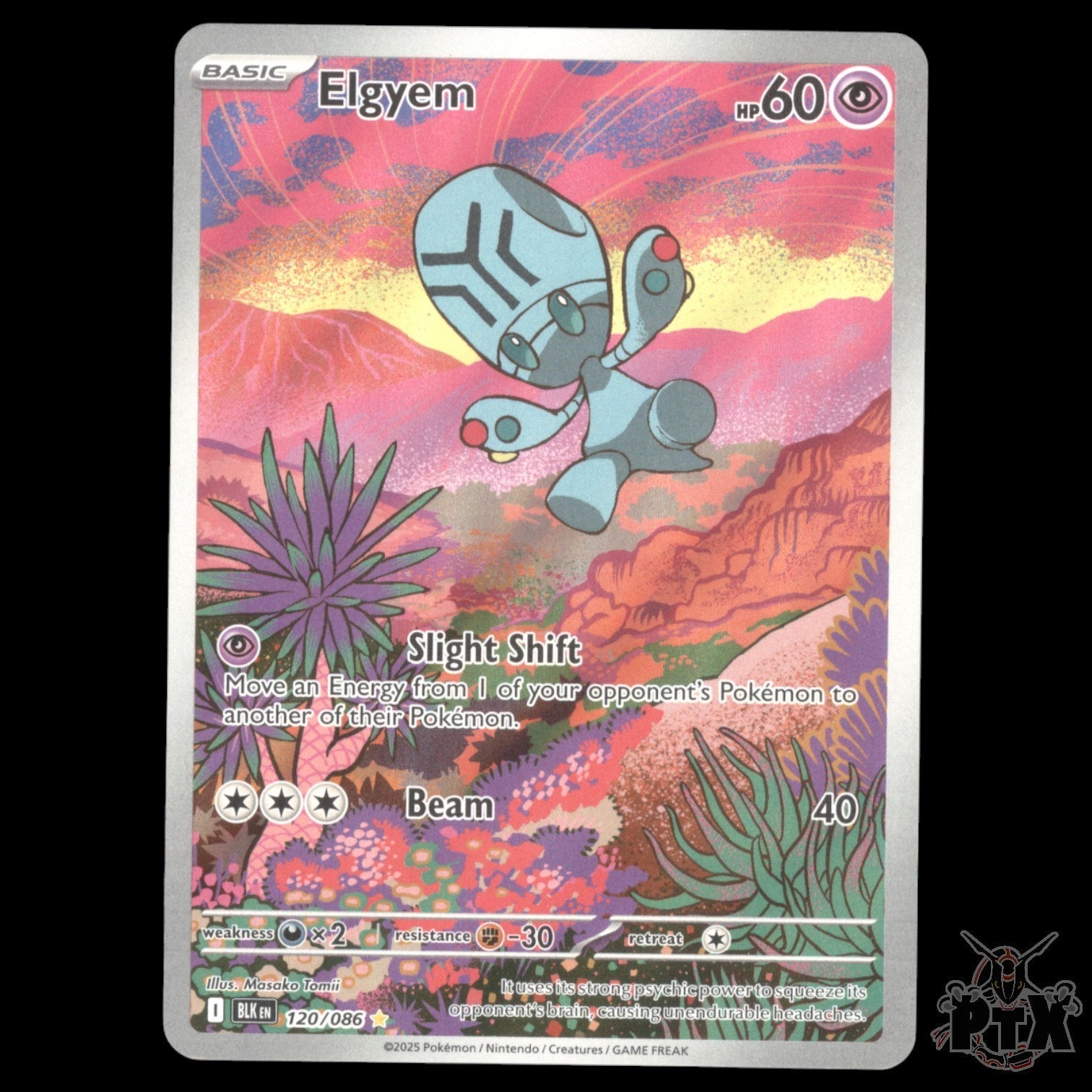 Elgyem #120/086 Black Bolt NM/Near Mint Pokemon 2025