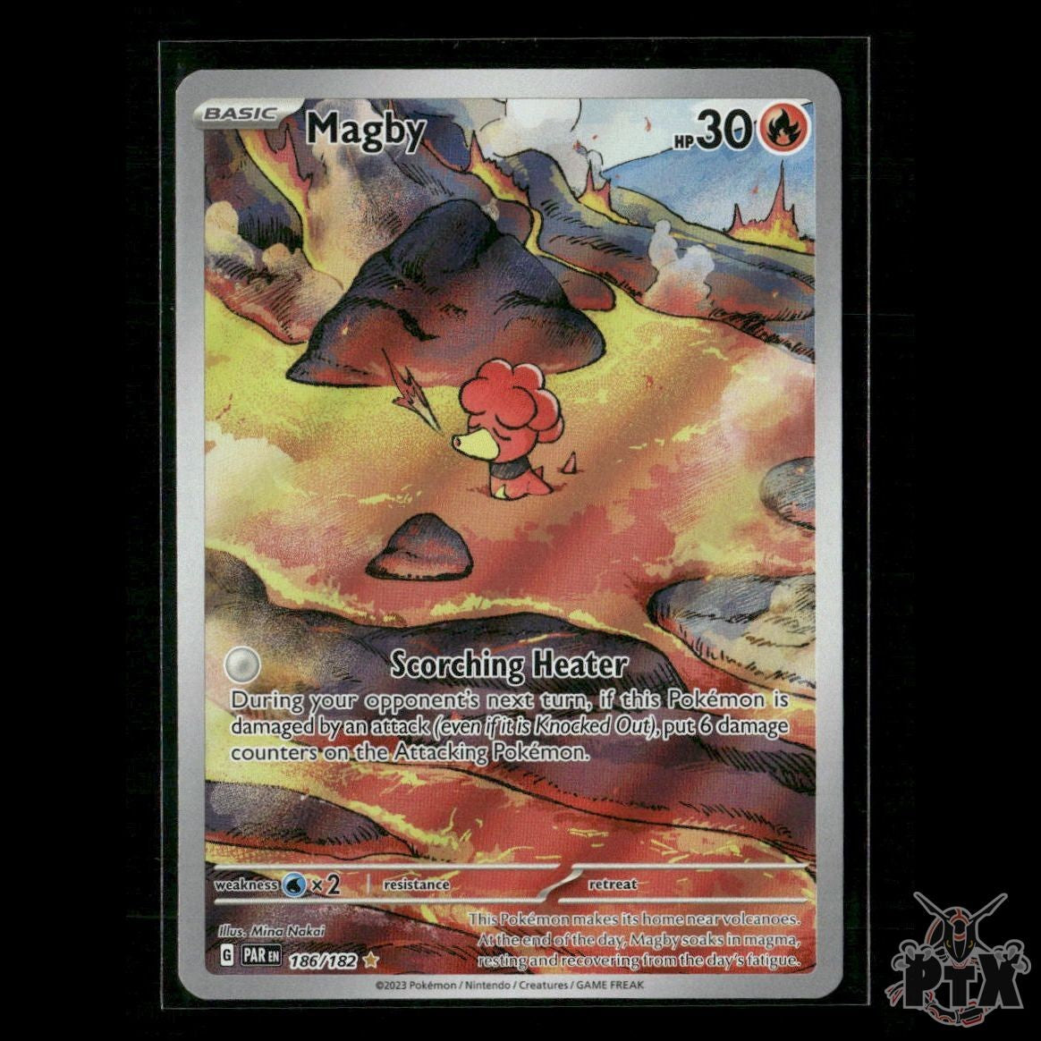 Magby 186/182 SV04: Paradox Rift NM Pokemon
