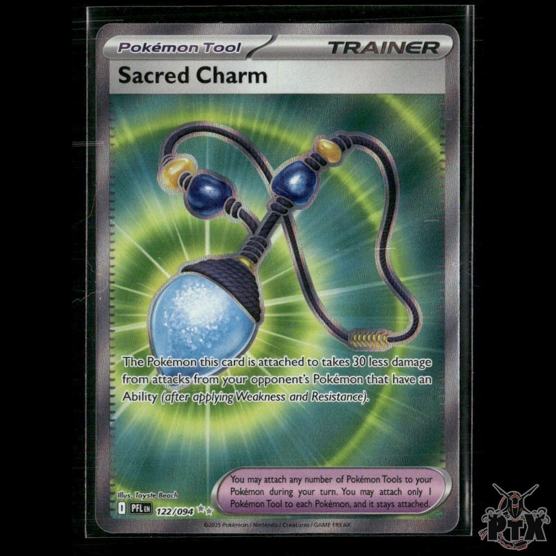 Sacred Charm 122/094 ME02: Phantasmal Flames NM Pokemon