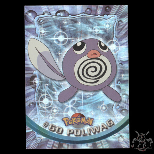 Topps Poliwag #60 Rainbow Foil Series 1 Pokemon 2000