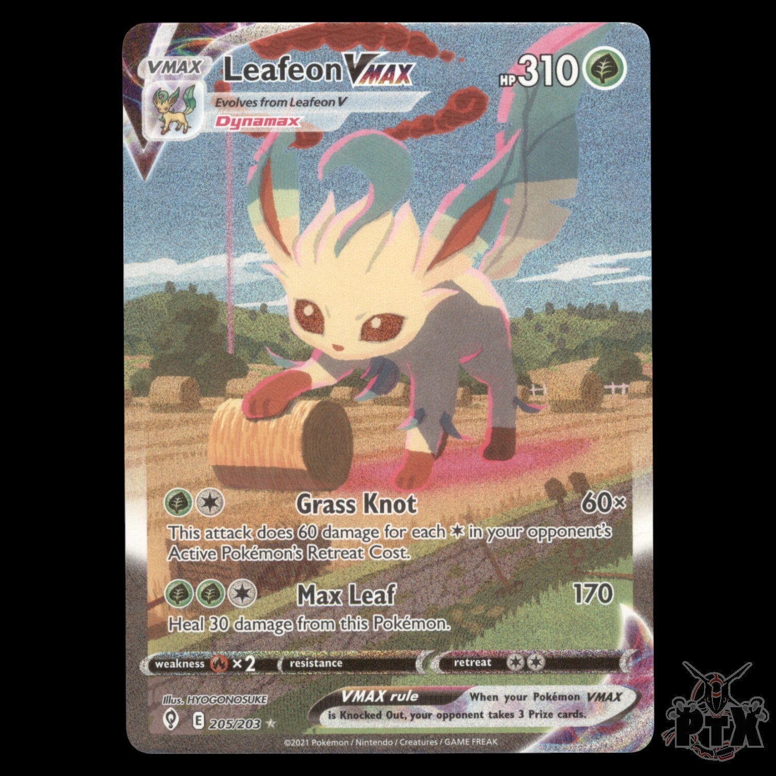 Leafeon VMAX #205/203 Evolving Skies NM/Near Mint Pokemon 2021